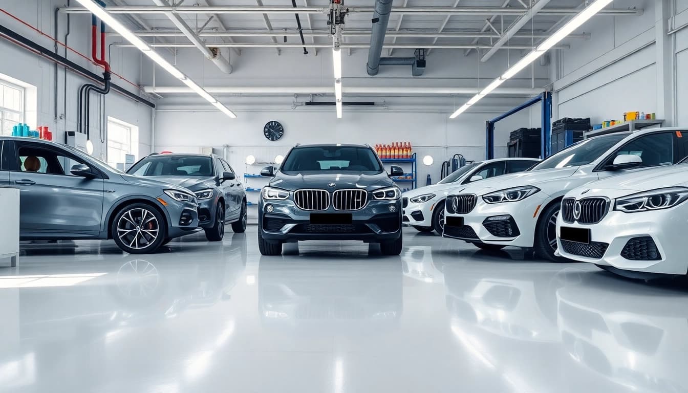Experience the best car detailing Chattanooga TN with professional service showcasing gleaming vehicles.