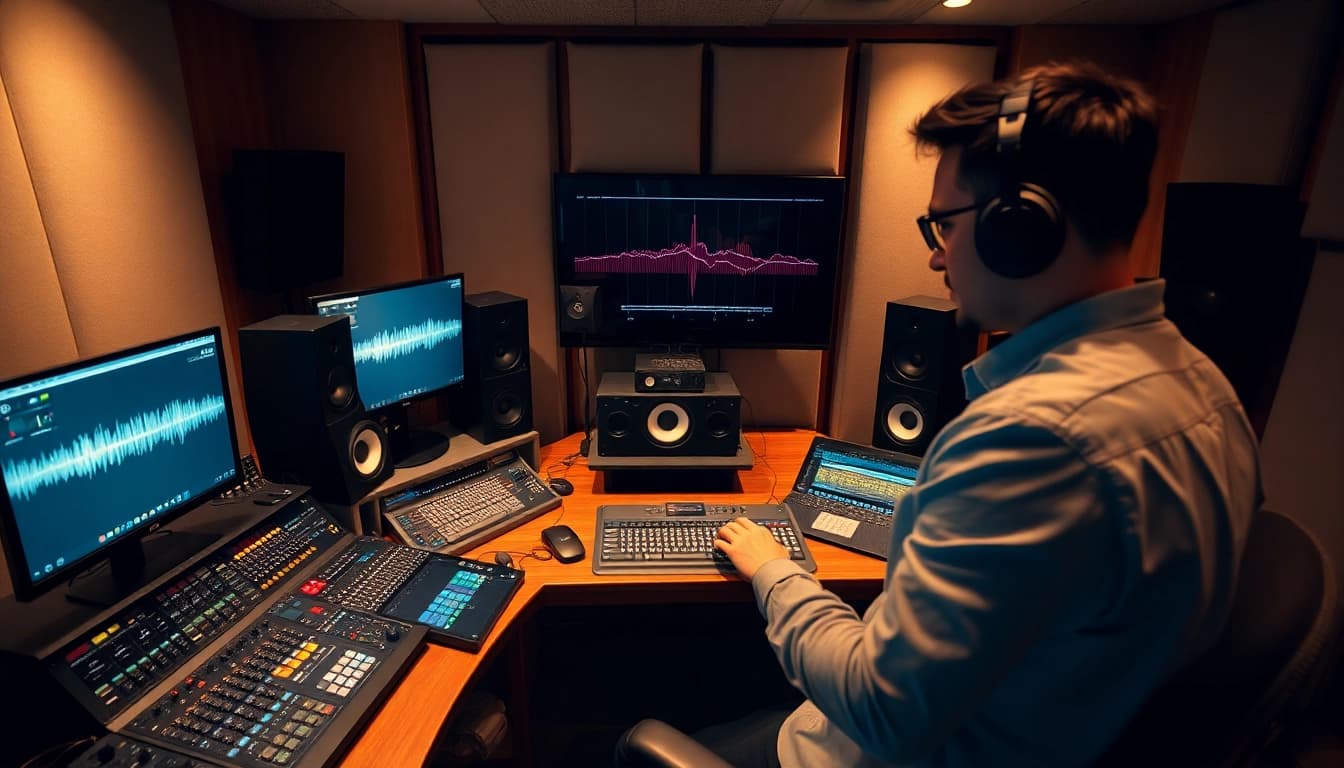 Creating exceptional online mastering services in a professional sound studio environment.