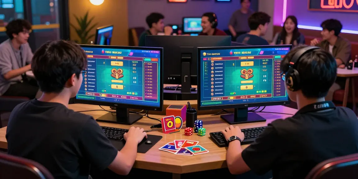 Experience the excitement of Toto Macau at 15TAHUN on a vibrant online platform showcasing players engaged in thrilling matches.