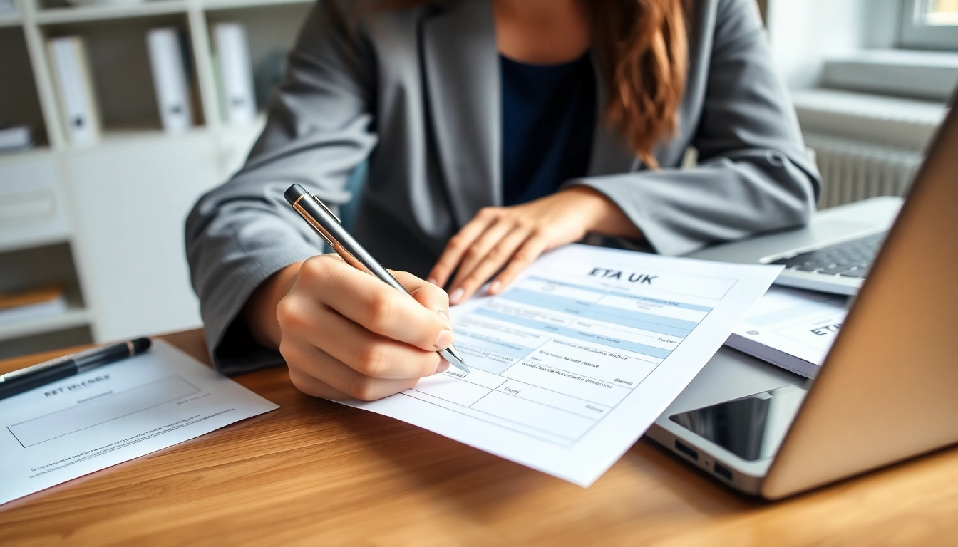 Complete the eta uk application form effortlessly at a well-organized workspace.