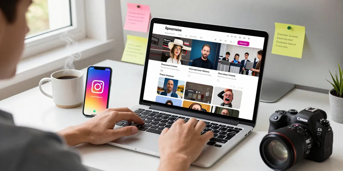 Spector's Instagram downloader in action, showcasing easy video and photo downloads from https://spector.net/ in a modern workspace.