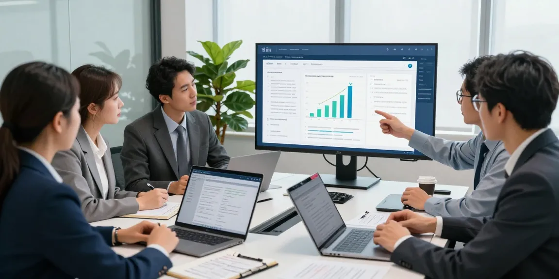 Team discussing document fraud detection metrics in a modern office environment.