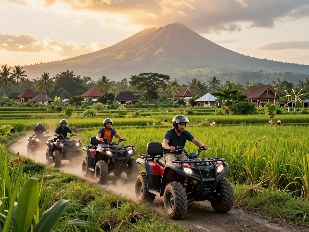 Experience the thrill of best Bali tour packages in lush jungles on an ATV adventure.