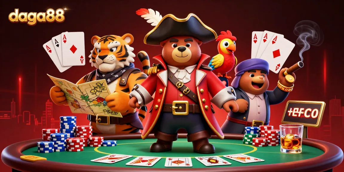 Engage in thrilling gameplay with DAGA88 featuring a vibrant casino scene.