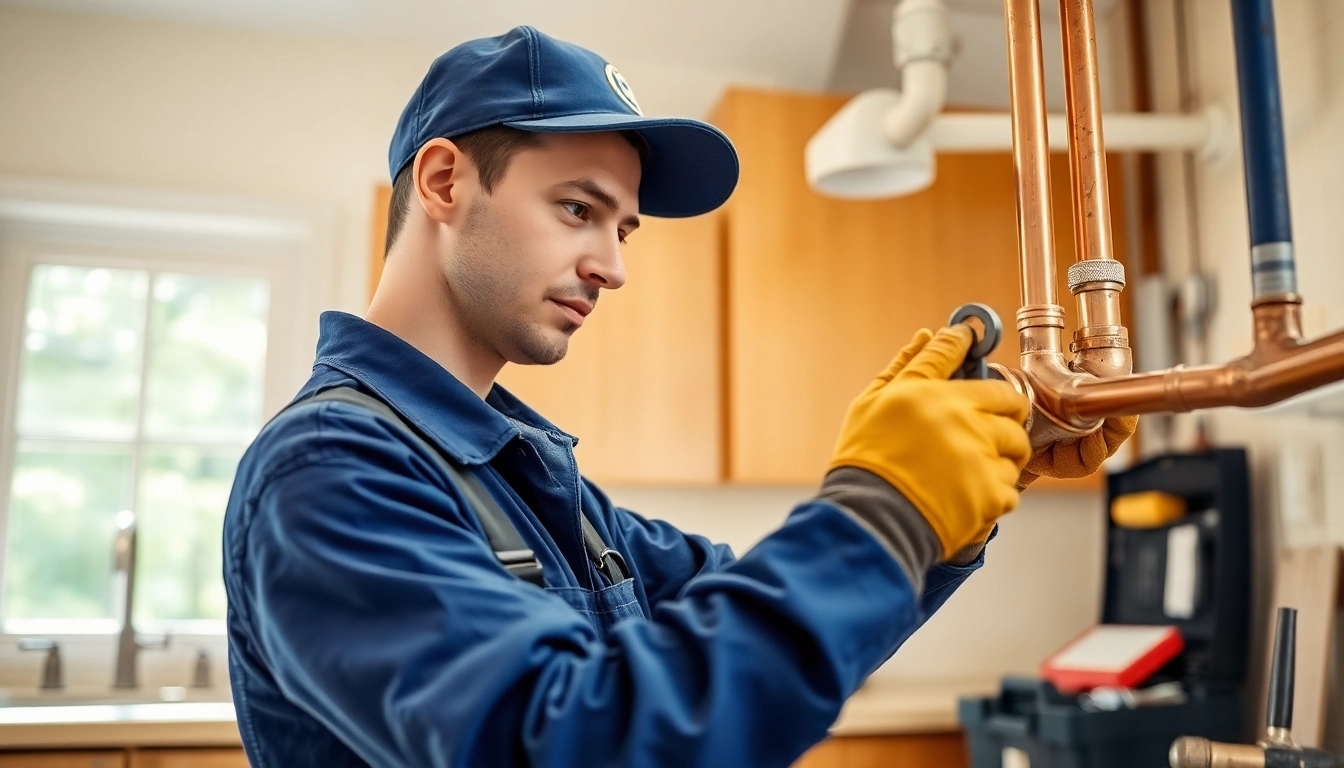 Providing whole house repiping services St Petersburg FL, a technician inspects old piping systems for homeowners.