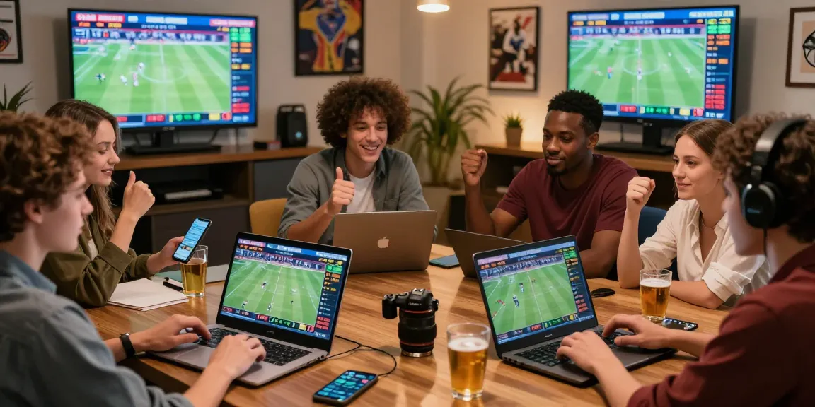 Engaging scene of diverse bettors enjoying sports betting at maahadevboook.com in a lively setting.