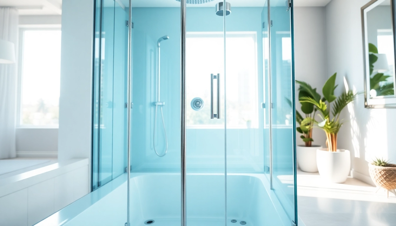 Die sonni Duschkabine in einem modernen Badezimmer-Design zeigt ihre eleganten Details.