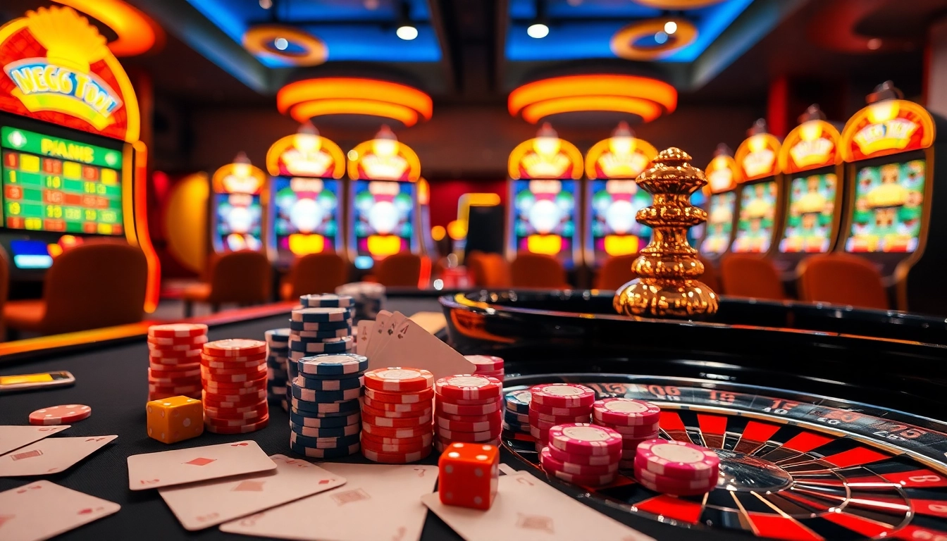 f168 tools showcased with vibrant poker chips and playing cards at a luxurious casino table.