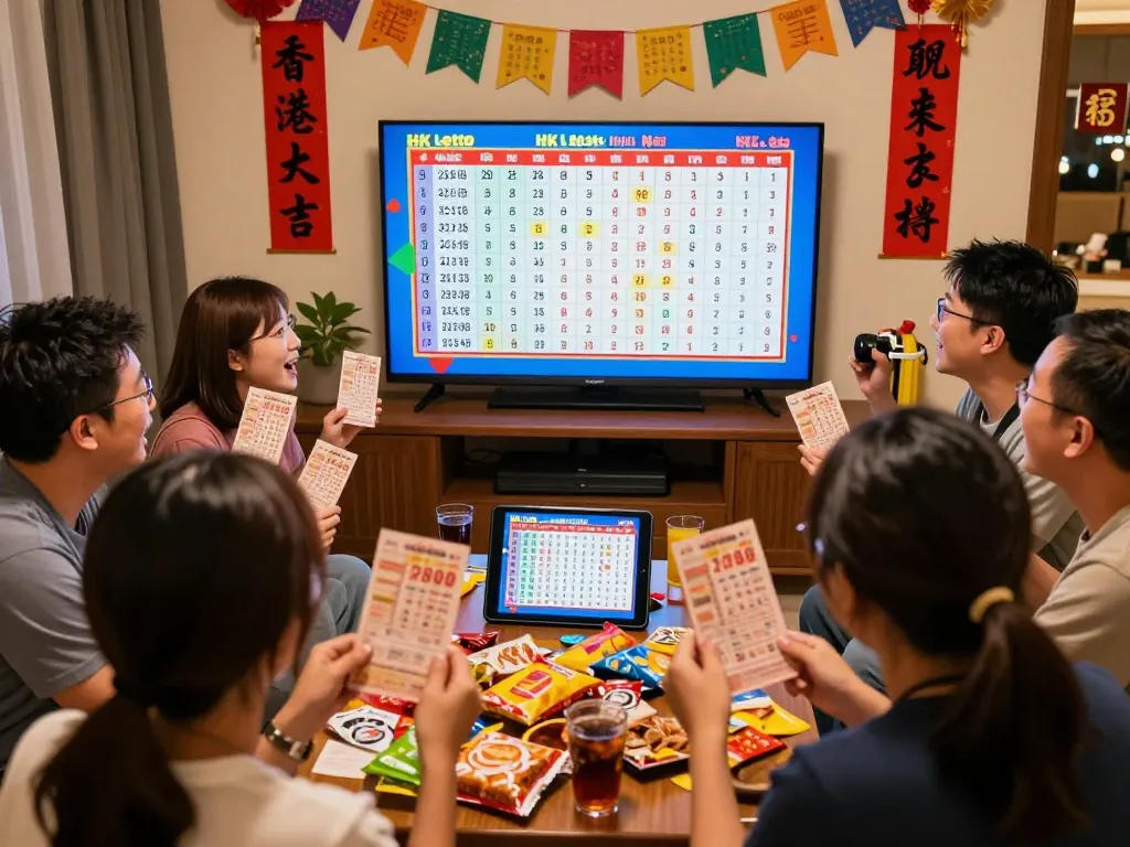 Anggota komunitas dengan antusias menonton hasil lotere HK Malam Ini secara langsung, menunjukkan kegembiraan Togel Hongkong.