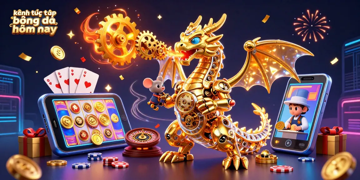 Engage in kênh trực tiếp bóng đá hôm nay with vibrant 3D gaming elements and dynamic character interaction.