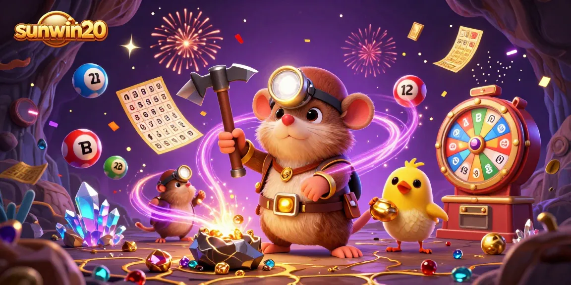 Experience the vibrant world of gaming as sunwin20 showcases thrilling lottery and prize elements.