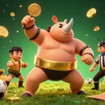 Experience thrilling "keo nha cai" action with dynamic sports betting illustration featuring a beetle champion.